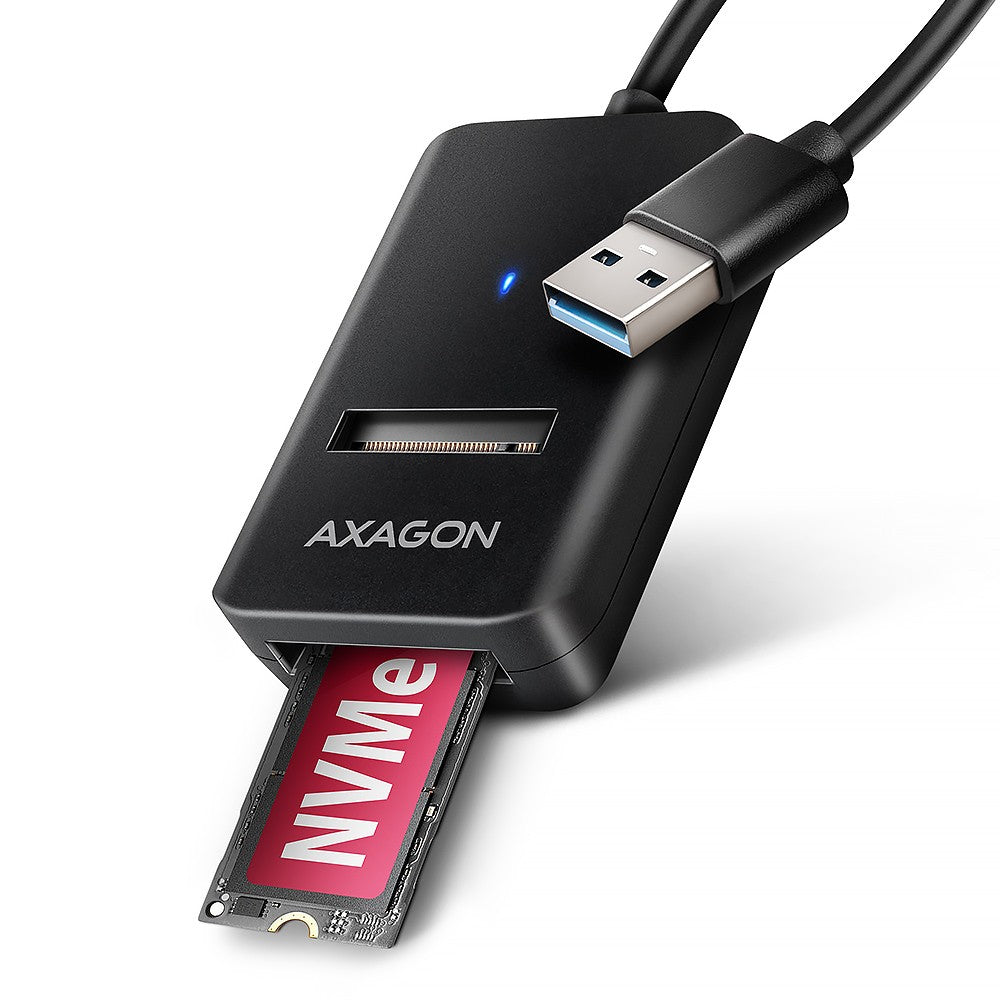 Adaptor ADM2-AM USB 3.2 Gen 2 M.2 NVMe/SSD SATA 10Gbps cablu USB-A 10cm