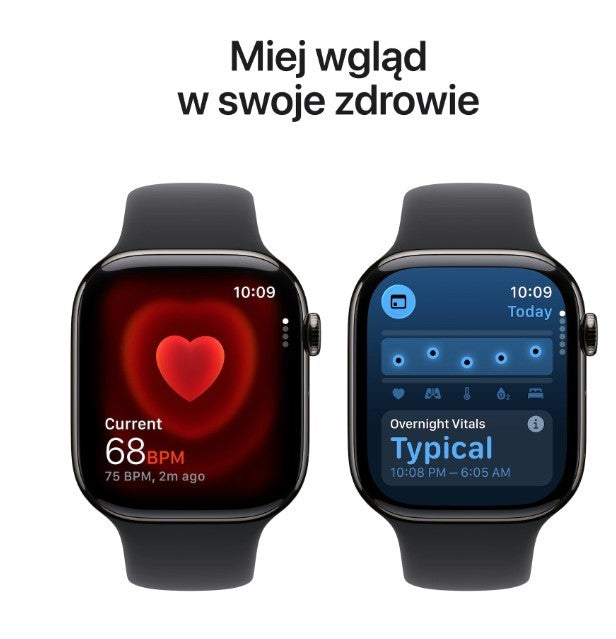 Ceas Seria 11 GPS + Cellular, Carcasă din Titan Ardezie 46 mm, Curea Sport Neagră - Mărime S/M
