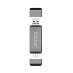 Cititor de carduri SD 3 în 1, USB-C + USB-A 2.0 + Micro USB, AK-72