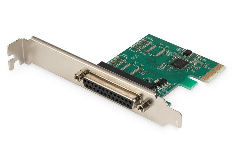 Placă de extensie (controler) LPT PCI Express, 1xDB25, profil redus, chipset: ASIX99100