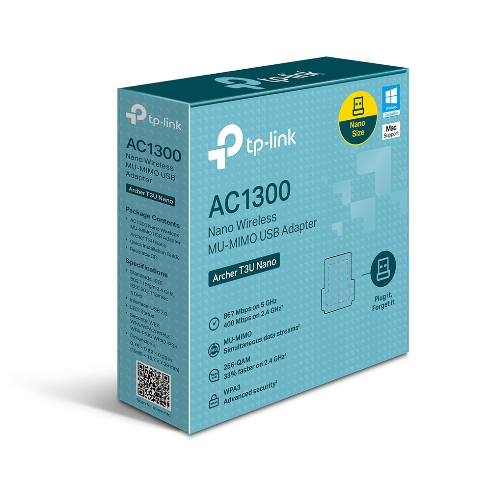 Adaptor de rețea Archer T3U Nano USB AC1300