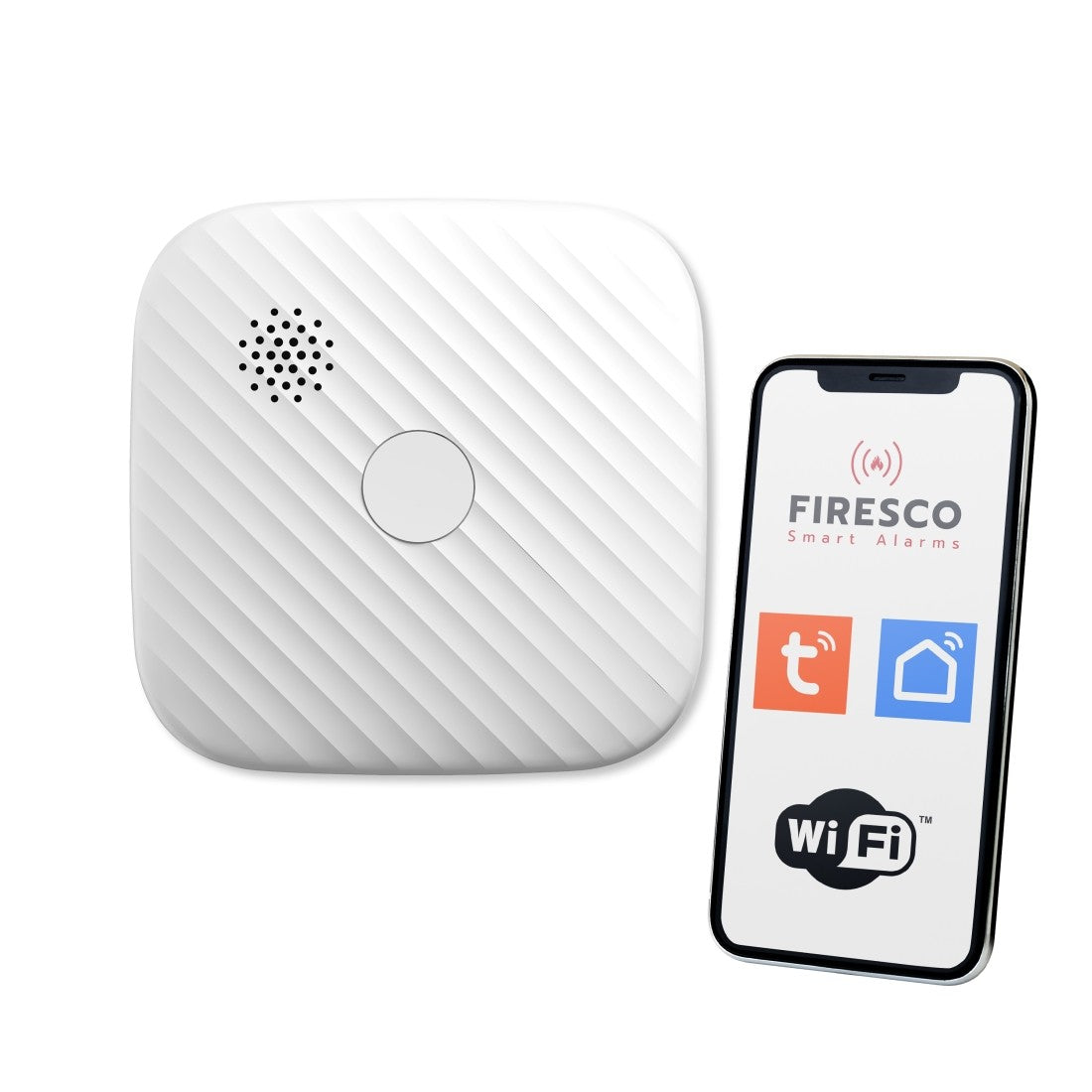 Detector de fum Tuya/Wifi ZR153SW-CB, detector de fum cu funcție de comunicare, pentru acasă, autonom, Wi-Fi