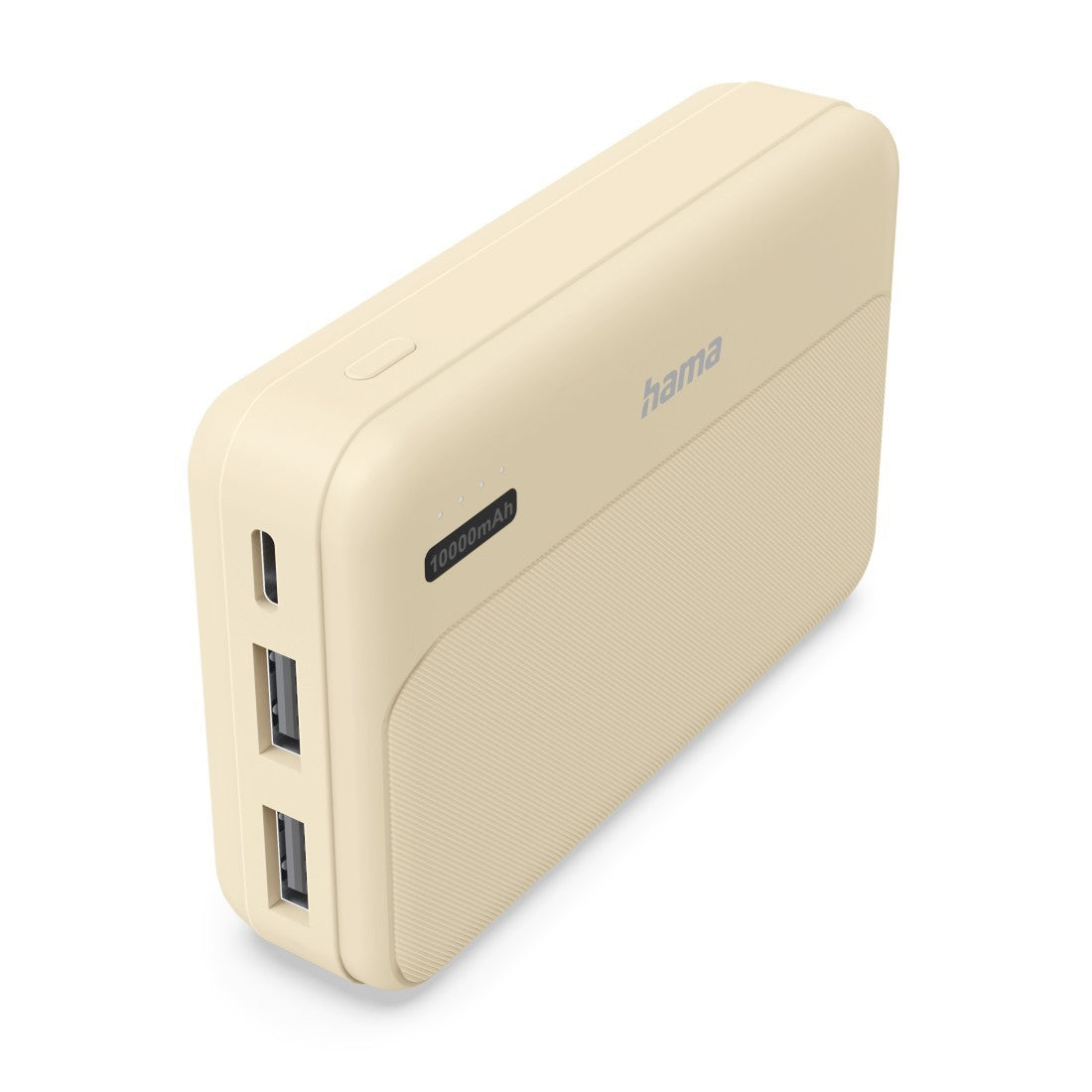 Pachet de alimentare 10000 mAh 2xUSB-A nisip