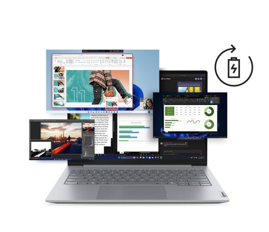 Laptop ThinkBook 14 G8 21SJ00V6PB W11Pro Ultra 5 225U/16GB/512GB/INT/14.0 WUXGA/Gri Luna/Sistem de operare 3 ani + compensare CO2