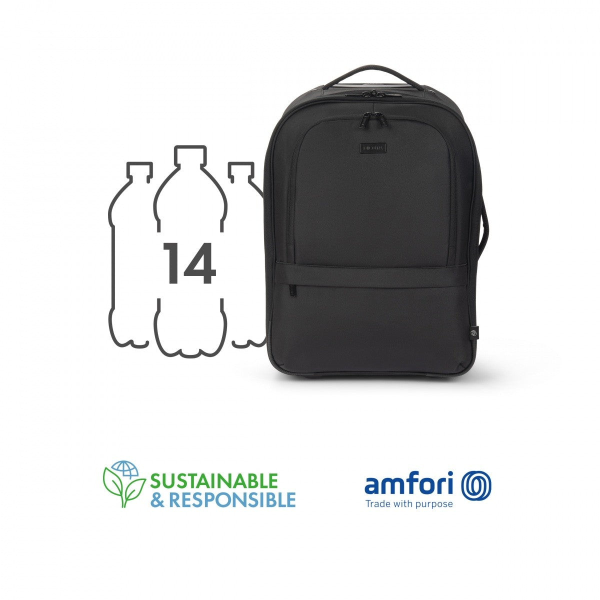 Rucsac Roller Eco CORE 14-16 inci negru