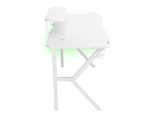 Birou de gaming Genesis Holm 320 RGB, alb
