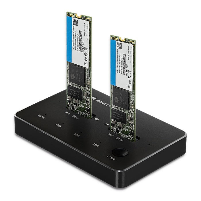 2x SSD M.2 SATA | NGFF | Stație de andocare USB Type-C
