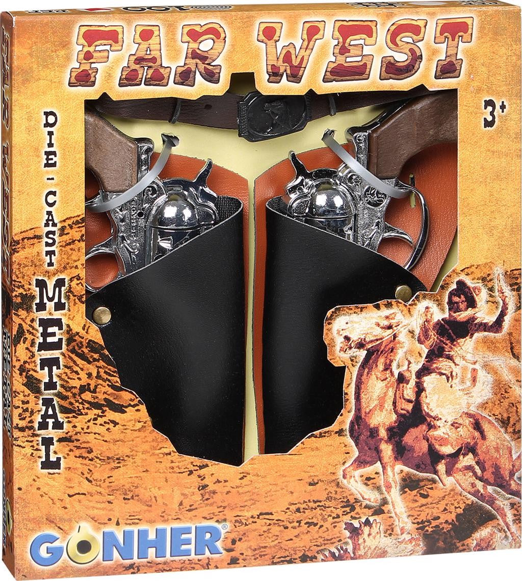 Set Cowboy 2 Revolvere și Curea Gonher