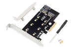Placă de extensie (controler) M.2 NGFF/NVMe SSD PCIe 3.0 x4 SATA 80, 60, 42, 30 mm