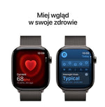 Carcasă din titan ardezie 46 mm, ceas seria 11 GPS + Cellular, brățară milaneză ardezie, mărime M/L