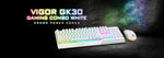 Set tastatură și mouse Vigor GK30, alb