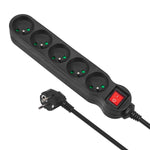 Prelungitor 5g 3m MCE184 2300W Negru