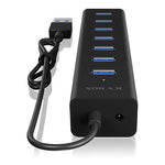 IB-HUB1700-U3 Hub USB cu 7 porturi + sursă de alimentare
