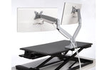 Suport SmartFit pentru două monitoruri cu o singură atingere