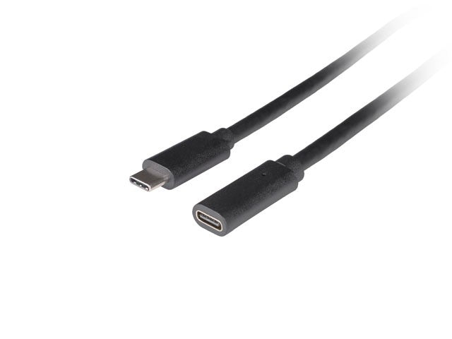 Cablu prelungitor USB-C M/F 3.1 1,5 m negru
