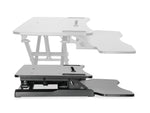 Subțire ergonomică pentru birou, suprafață de lucru: 950x615x106-460mm, reglabilă, neagră