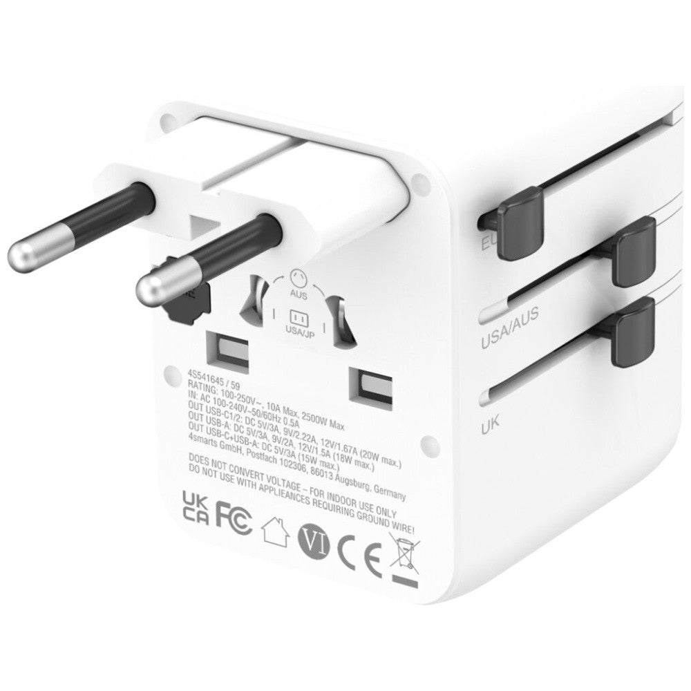Adaptor de călătorie Nomad GaN 20W 2xUSB-C + 1xUSB-A