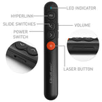 Indicator/Prezentator laser 4-în-1/USB 3.0/2.4GHz/30m