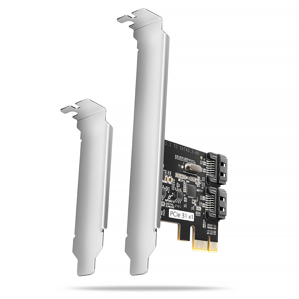 Controler PCIe PCES-SJ2 cu 2 porturi SATA interne 6G, chipset JMB582 SP și LP