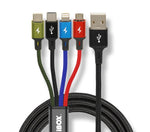 CABLU USB 4W1 2XUSB-C, MICROUSB, LIGHTNING
