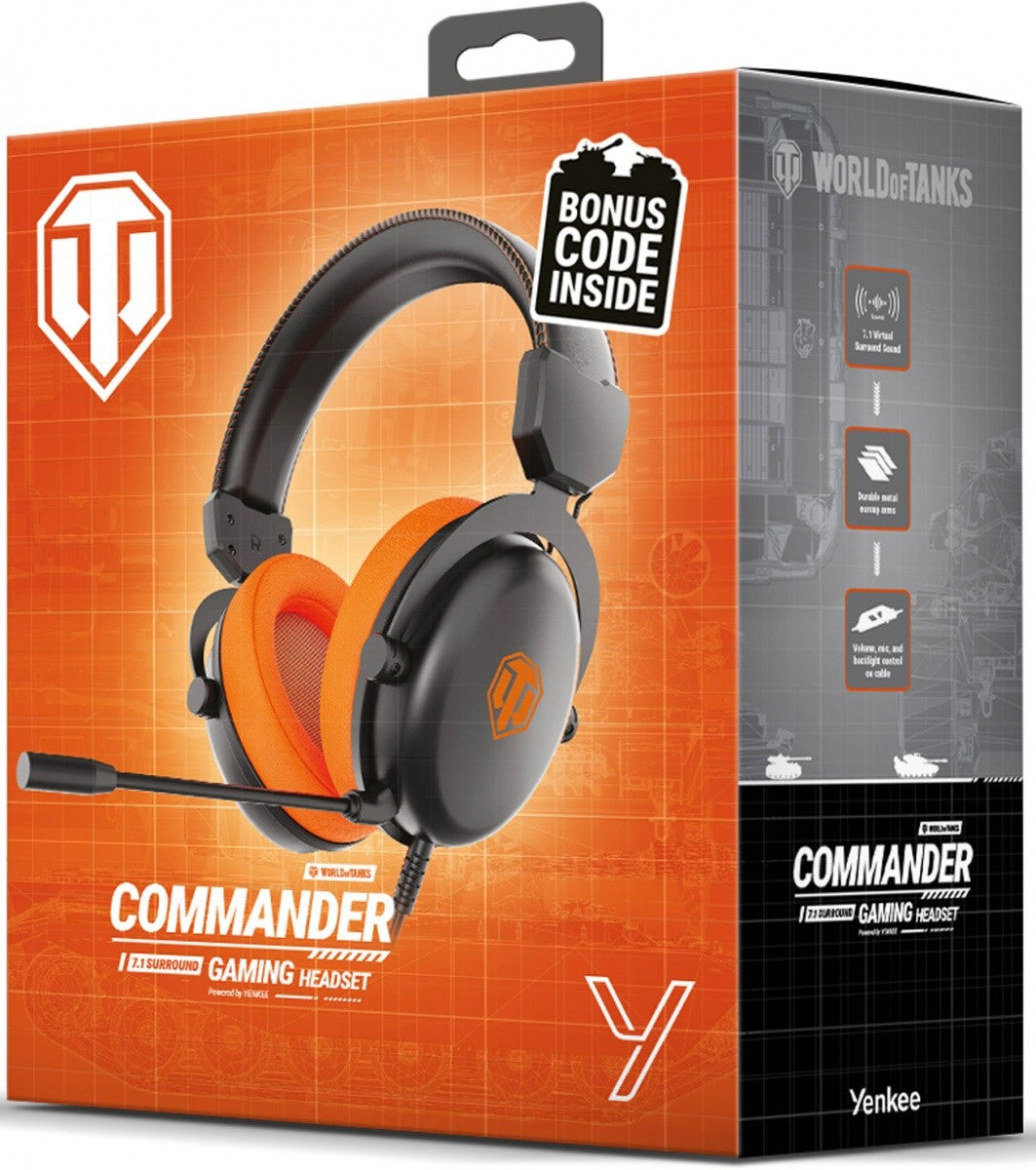 Căști de gaming cu fir și microfon - ediție limitată World Of Tanks