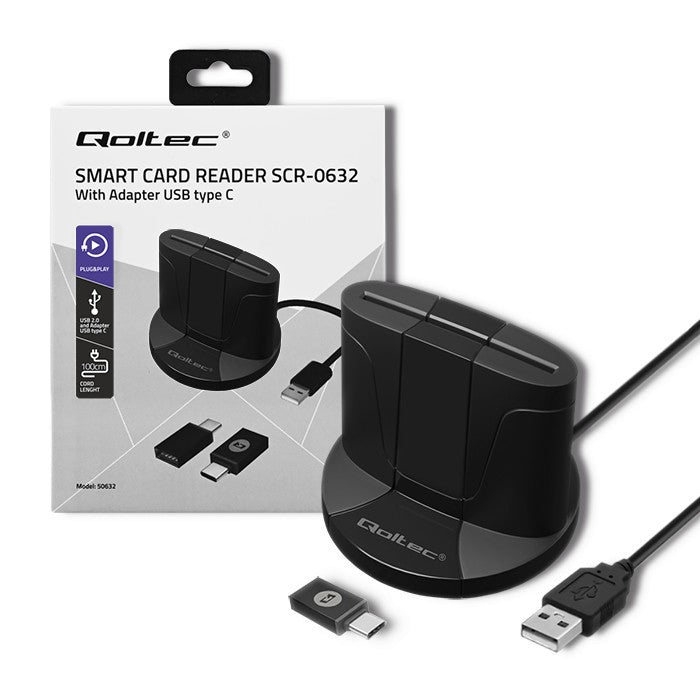 Cititor de carduri de identificare cu cip inteligent SCR-0632 | USB Tip-C