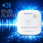 Detector de fum wireless cu baterie | Alarmă 85dB | LED
