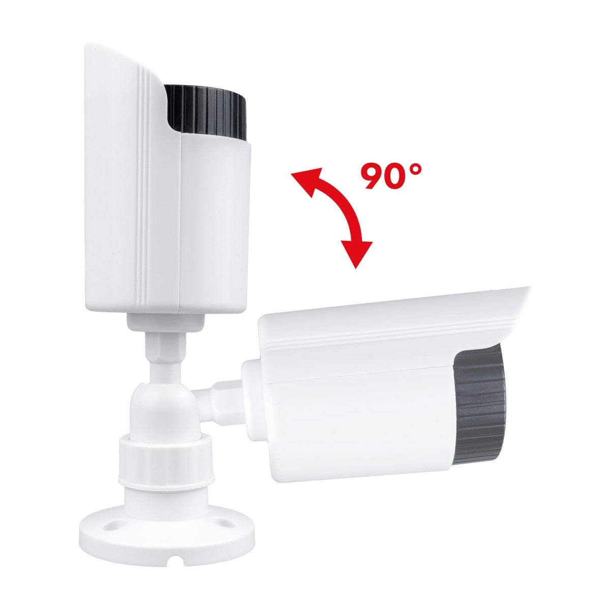 Cameră bullet fictivă, LED-uri IR, IR1800 W alb, 2xAA, ABS