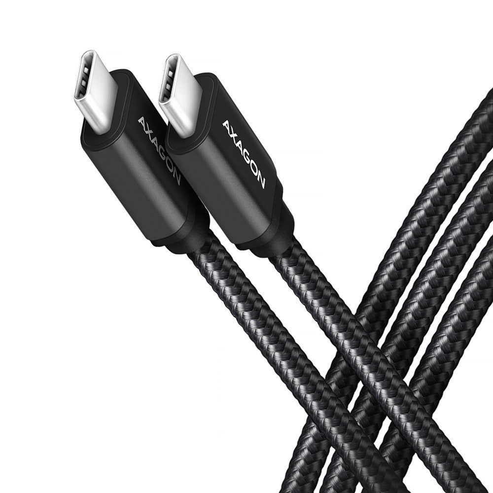 BUCM3-CM20AB Cablu USB-C - USB-C 3.2 Gen 1, 2m, PD 60W, 3A, ALU, împletit, negru