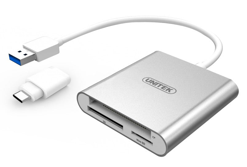 Cititor de carduri de memorie USB 3.0 + USB TYPE-C; Y-9313D