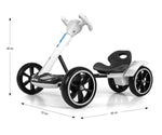 Kart Bolt cu baterii, alb
