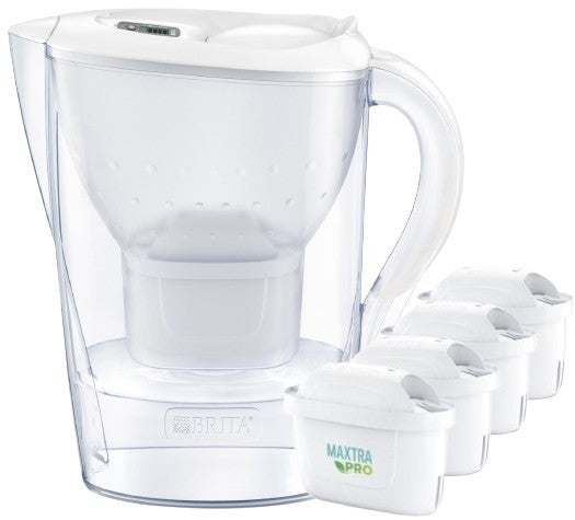 Cană filtrantă Marella XL de 3,5 l + 4 cartușe Maxtra Pro Pure Performance albe