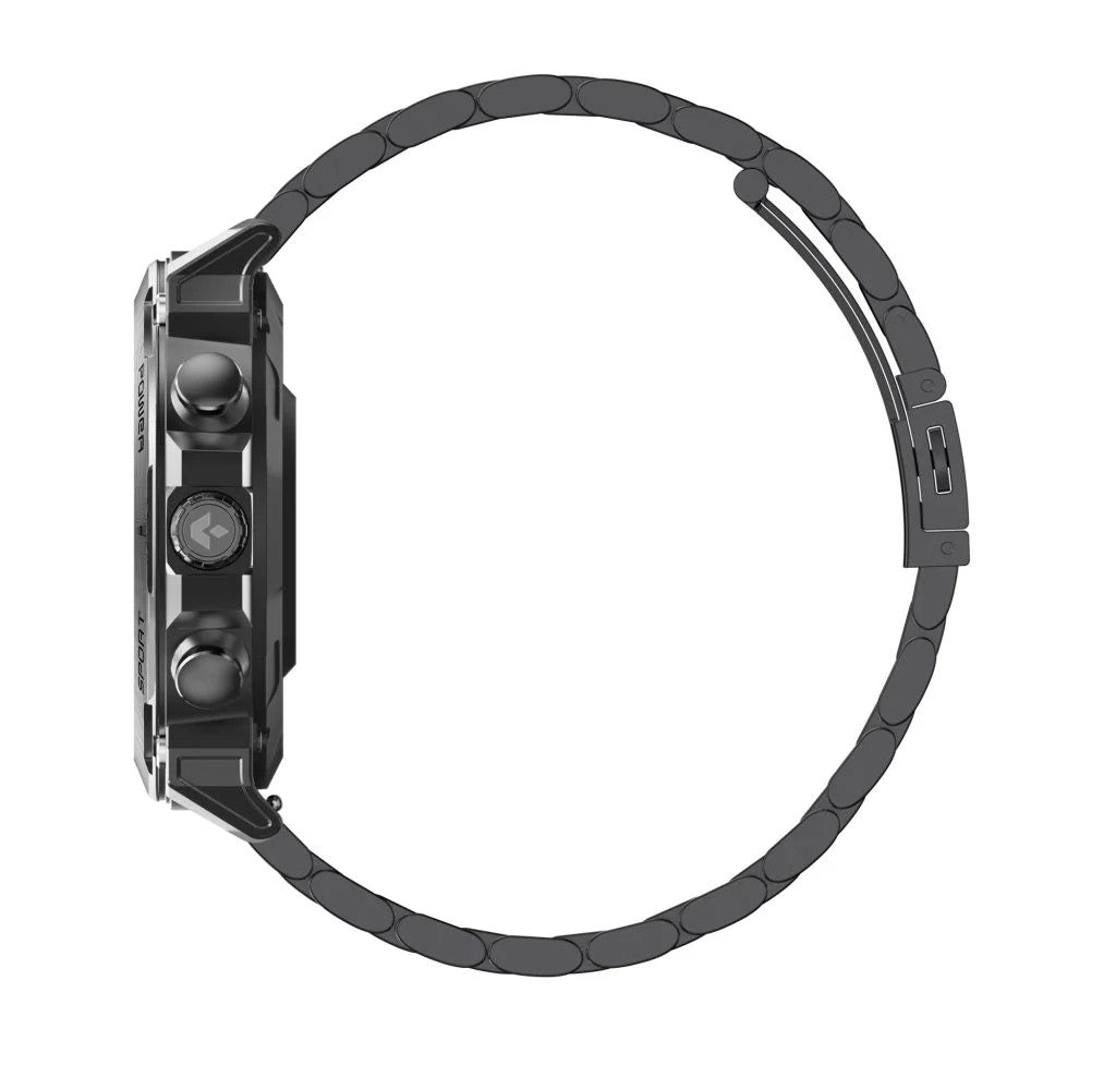 Ceas inteligent Garett Atom din oțel negru