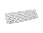 Tastatură Nautilus US Slim, albă, 1,8 m