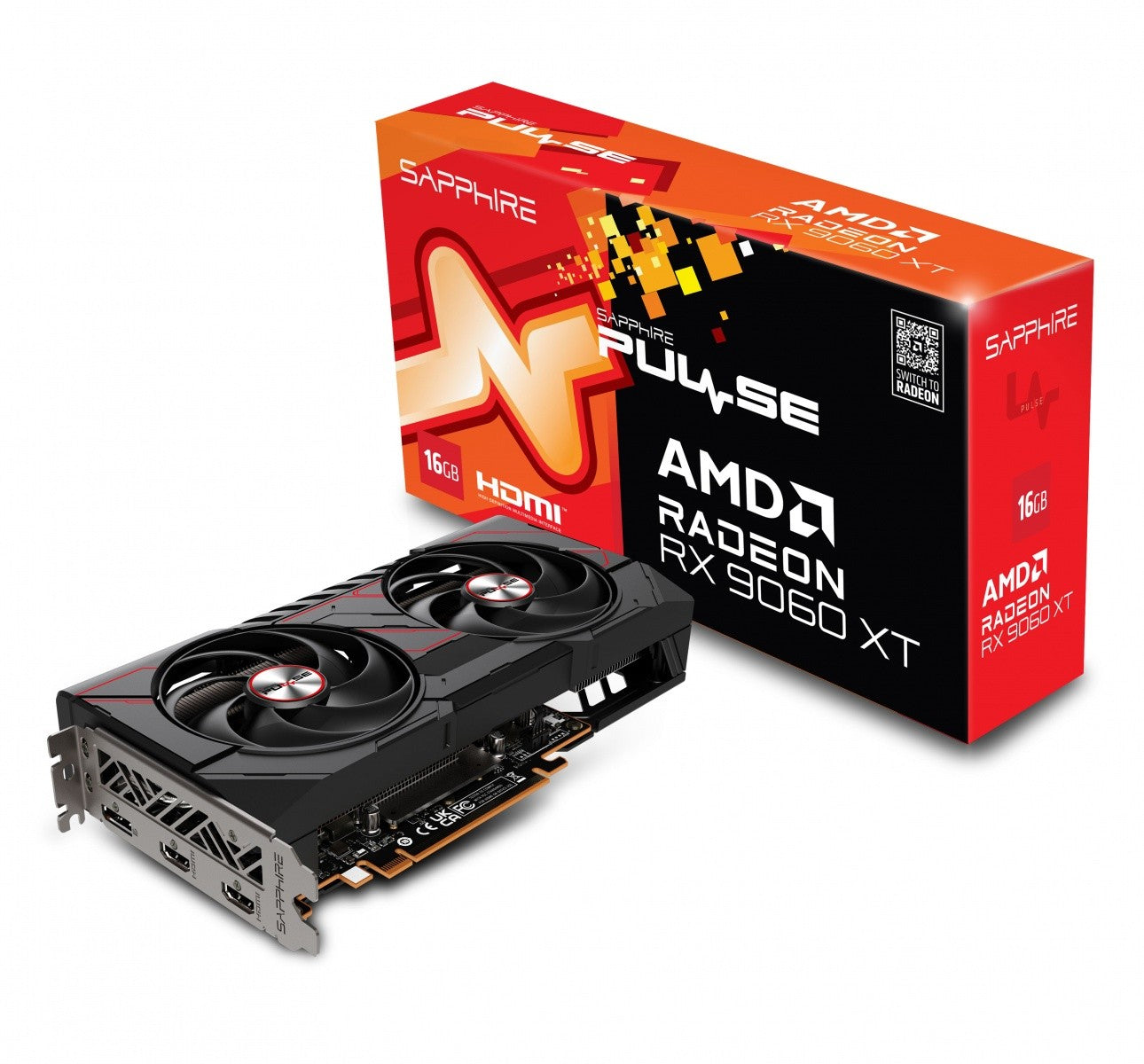 Placă grafică Radeon RX 9060 XT PULSE 16GB GDDR6 128bit DP/2HDMI