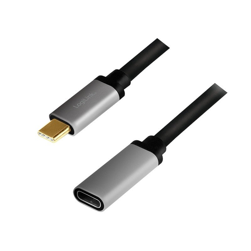 Cablu USB-C M/F, aluminiu 4K/60Hz, 0,5 m