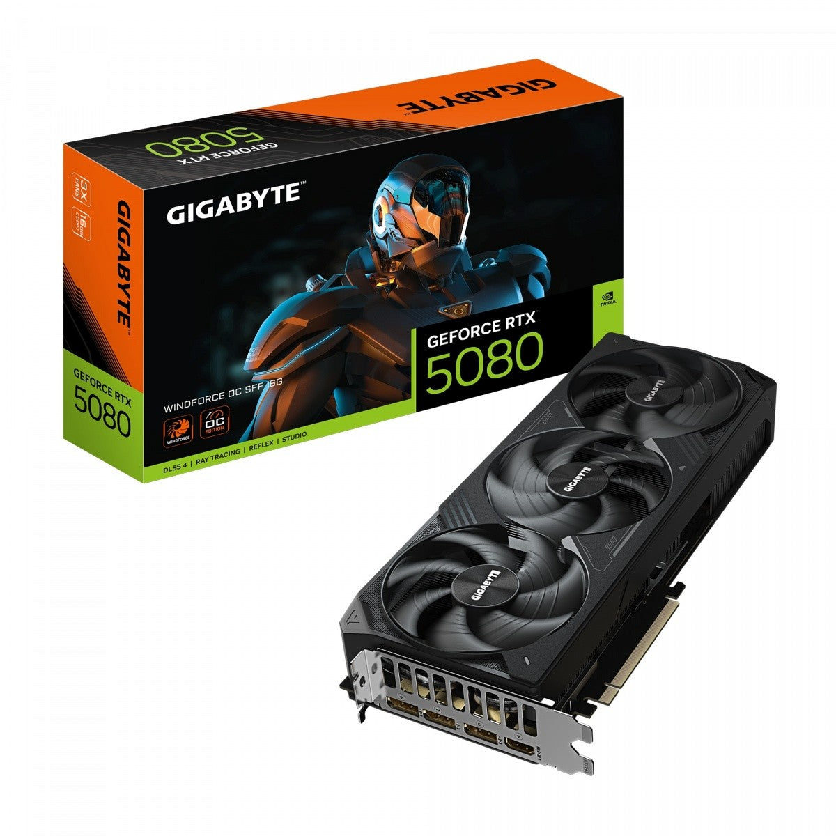 Placă grafică GeForce RTX 5080 WINDFORCE OC S FF 16G 256BIT GDDR7 3DP