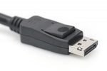 Cablu de conectare DisplayPort cu zăvoare 8K 30Hz UHD tip DP/DP M/M negru 2m