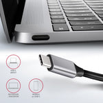Hub portabil HMC-6GL USB 6 în 1, 5 Gbps, 3x USB-A, HDMI 4K/30Hz, GLAN, PD 100 W, cablu USB-C 20 cm