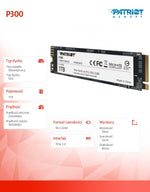 SSD P300 1TB M.2 PCIe Gen 3 x4 2100/1650