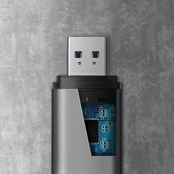 Cititor de carduri extern CRE-SAC USB 3.2 Gen 1 Tip-C + Tip-A SD/microSD