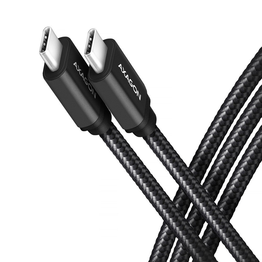 BUCM3-CM10AB Cablu USB-C - USB-C 3.2 Gen 1, 1m, PD 60W 3A, ALU, împletit, negru