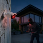 Cameră bullet fictivă, LED-uri IR, IR1800 W alb, 2xAA, ABS