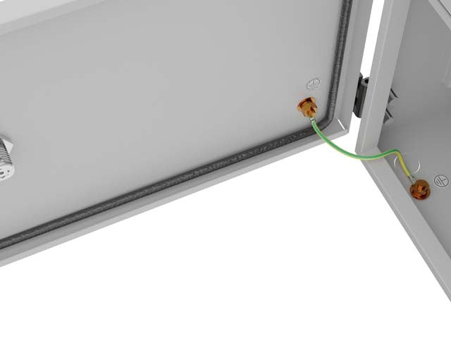 Dulap rack suspendat de 10 inch, IP55, ermetic, montare pe perete/stâlp, 340x250x500, gri (pliat)