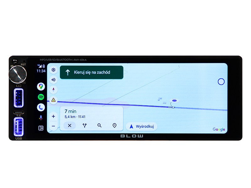 Radio auto AVH-686A 1DIN 7 inch cu RDS, MP3/USB/micro SD/BLUETOOTH