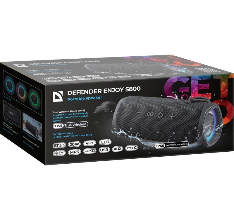 Boxă Bluetooth ENJOY S800 20W Neagră