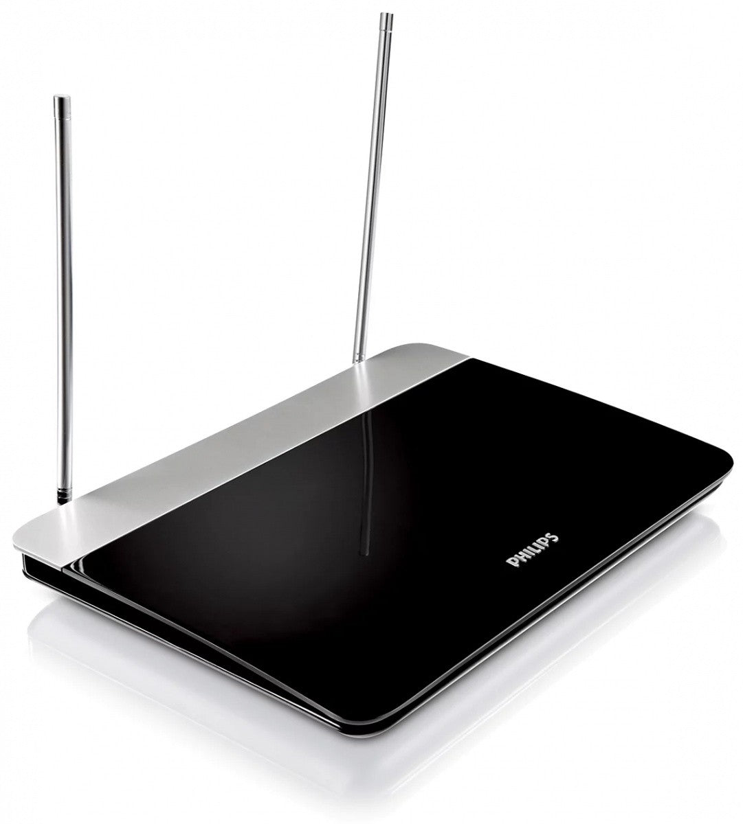 Antenă TV de interior cu control al câștigului, cablu coaxial de 1,8 m, 75 Ohm, 3G/4G, DVB-T/T2, compatibilă cu RED