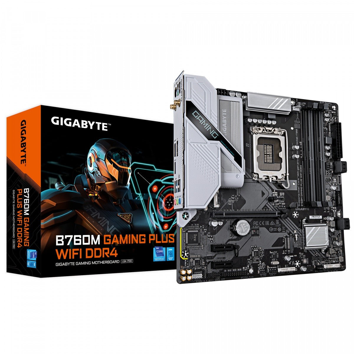 Placă de bază B760M GAMING PLUS WIFI s1700 4DDR4 DP/HDMI mATX