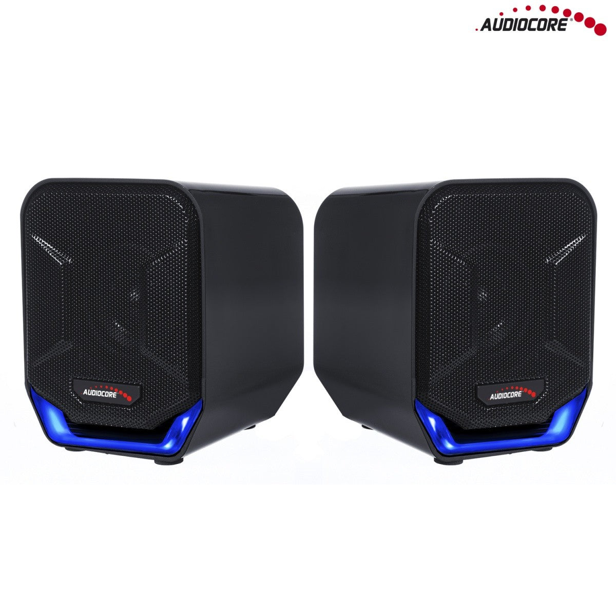 Boxe USB de 6 W pentru computer AC865B, negre și albastre