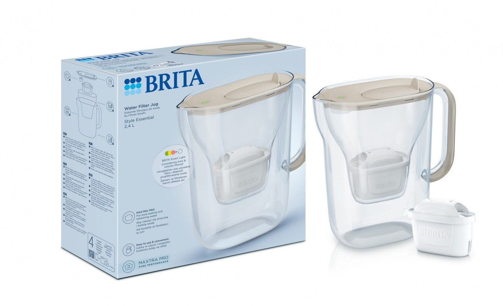 Cană filtrantă cu nisip Style Essential de 2,4 l